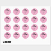 ILY Vibes - ASL-ontwerp Ronde Sticker (Vel)