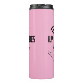 ILY Vibes - ASL-ontwerp Thermosbeker (Achterkant)