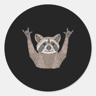 Ily Wasbeer Asl Hand Gebaar Dove Gehoorverlies Bew Ronde Sticker