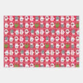 ILY Winter Handschoenen rood en groen Inpakpapier Vel (Voorkant 3)