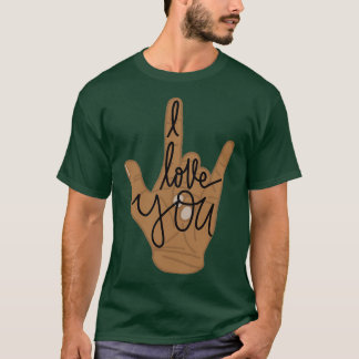ILY Wwords medium skin tone T-shirt