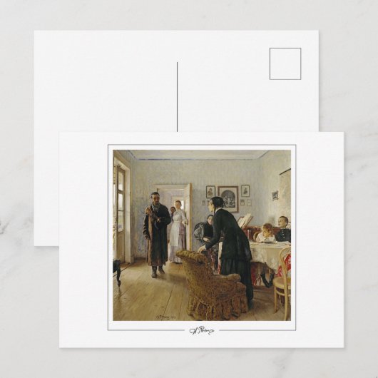 Ilya Repin #13 - Fine Art Briefkaart (Voorkant / Achterkant)