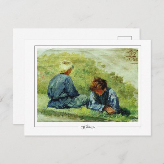 Ilya Repin #22 - Fine Art Briefkaart (Voorkant / Achterkant)