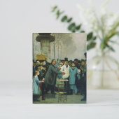 Ilya Repin - Een krantenverkoper in Parijs Briefkaart (Staand voorkant)