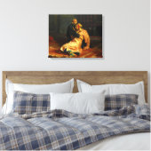 Ilya Repin - Ivan de Verschrikkelijke en zijn zoon Canvas Afdruk (Insitu (Slaapkamer))