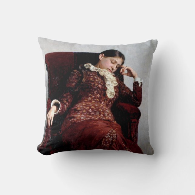 Ilya Repin neemt rust Kussen (Voorkant)