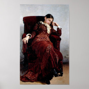 Ilya Repin neemt rust Poster