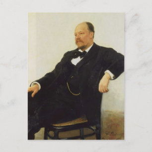 Ilya Repin-Portret van de componist Anatoly Lyadov Briefkaart