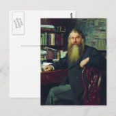 Ilya Repin-portret van historicus en archeoloog Briefkaart (Voorkant / Achterkant)