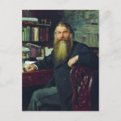 Ilya Repin-portret van historicus en archeoloog Briefkaart (Voorkant)