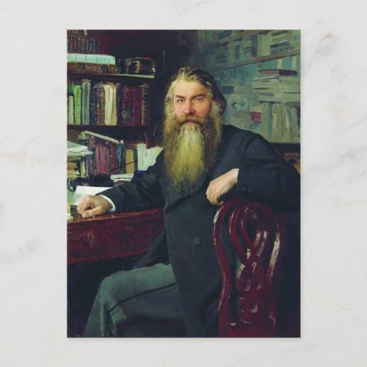 Ilya Repin-portret van historicus en archeoloog Briefkaart (Voorkant)