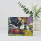 Ilya Repin-portret van Mitrofanovich Gorodetsky Briefkaart (Staand voorkant)