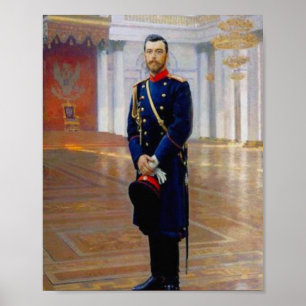 Ilya Repin- Portret van Nicholas II Poster