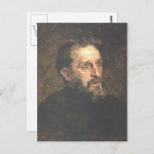 Ilya Repin- Portret van schilder Grigory Myasoyedo Briefkaart (Voorkant / Achterkant)