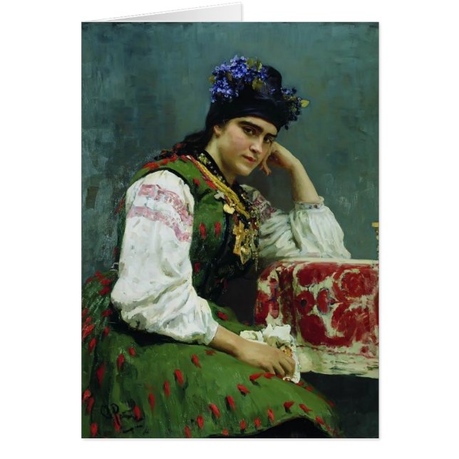 Ilya Repin - Portret van Sophia Dragomirova (Voorkant)