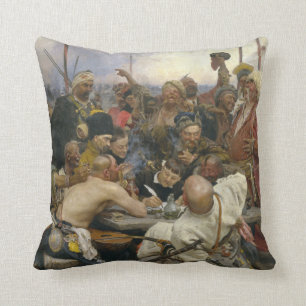 Ilya Repin Reply of the Zaporozhian Cossacks Kussen