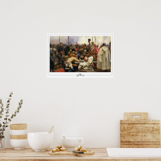 Ilya Repin Zedign Art Poster #21 (Keuken)