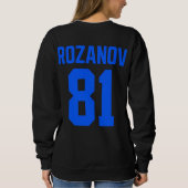 Ilya Rozanov 81 Boston Hockey Fan Uitrusting Trui (Achterkant)