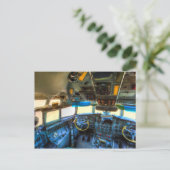 Ilyushin IL-18 Cockpit Briefkaart (Staand voorkant)