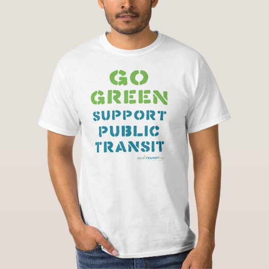 Im4Transit.org — shirt "Go GREEN" (Voorkant)