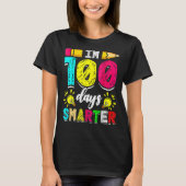 I'm 100 Days Smarter Student 100th School Day Chal T-shirt (Voorkant)