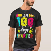 I'm 100 Days Smarter Student 100th School Day Chal T-shirt (Voorkant)