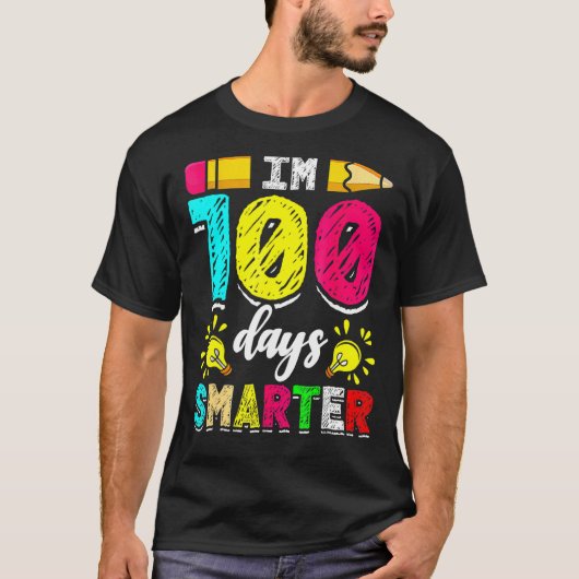 I'm 100 Days Smarter Student 100th School Day Chal T-shirt (Voorkant)