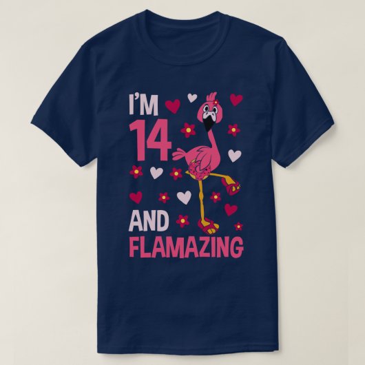 Im 14 en Flamazing Flamingo T-shirt (Design voorkant)