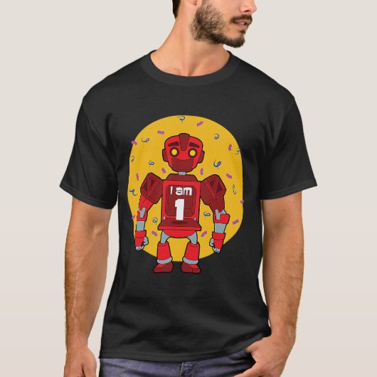 Im 1 Birthday Thed Robot T-shirt (Voorkant)