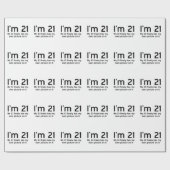 Im 21, mijn identiteitskaart heeft eindelijk mijn cadeaupapier (Vlak)