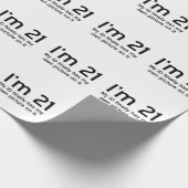 Im 21, mijn identiteitskaart heeft eindelijk mijn cadeaupapier (Hoek)