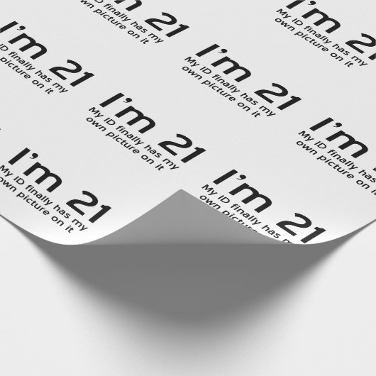 Im 21, mijn identiteitskaart heeft eindelijk mijn  cadeaupapier (Hoek)