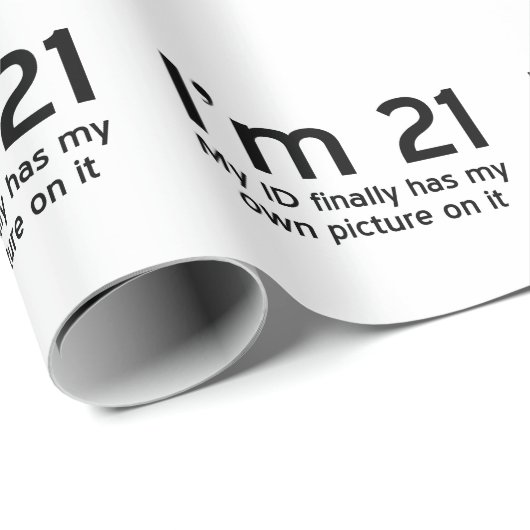 Im 21, mijn identiteitskaart heeft eindelijk mijn  cadeaupapier (Rol Hoek)