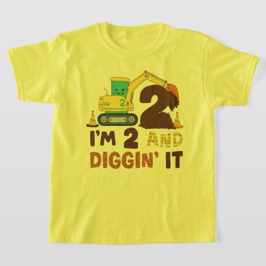 I'm 2 en Diggin' It Verjaardagsfeestje Graphic T-shirt (Laagn)