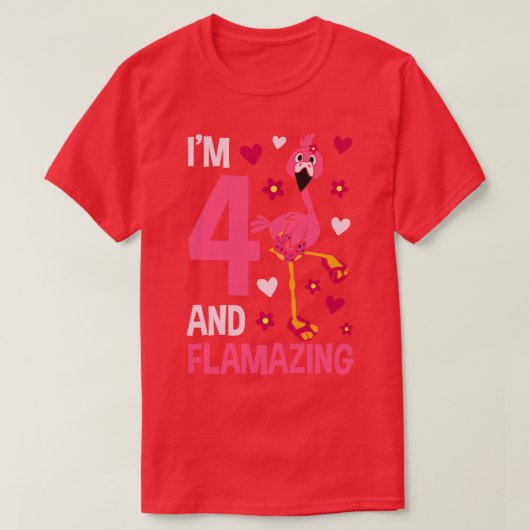 Im 4 en Flamazing Flamingo T-shirt (Design voorkant)