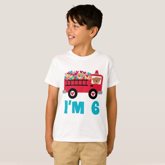 Im 6 Fire Truck T-shirt (Voorkant volledig)