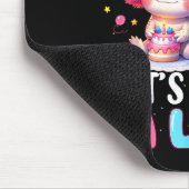 I'm 7th Birthday Girl Cute Axolotl 7 Year Old Bday Muismat (Hoek)