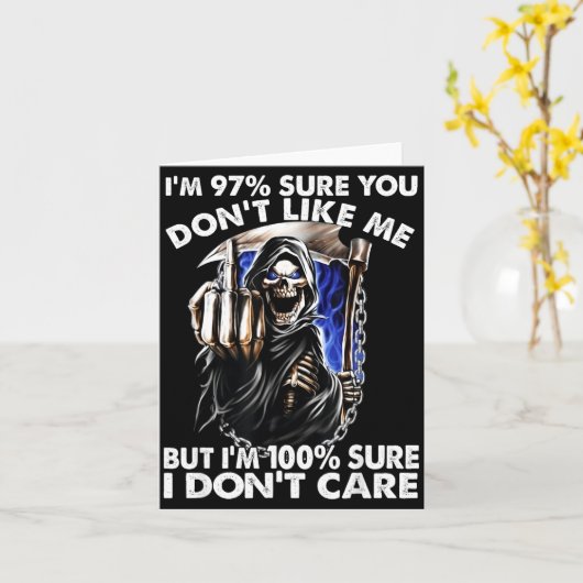 Im 97% Sure You Dont Like Me  Kaart (Gele Bloem)