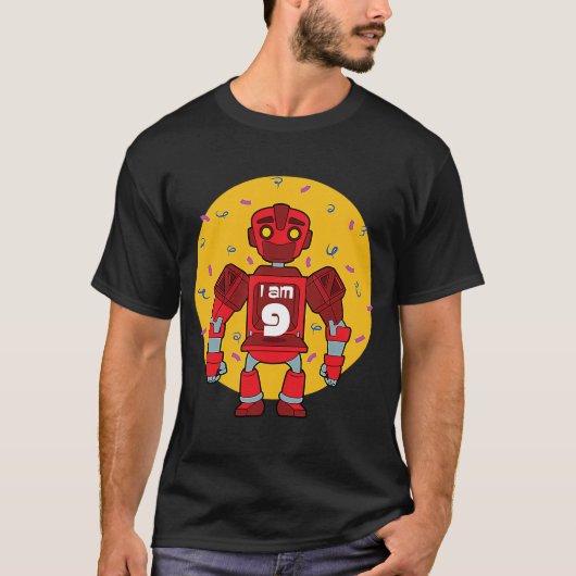 Im 9 Birthday Thed Robot T-shirt (Voorkant)