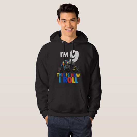 I'm 9 This Is How I Roll Shirt Autism Awareness (Voorkant volledig)