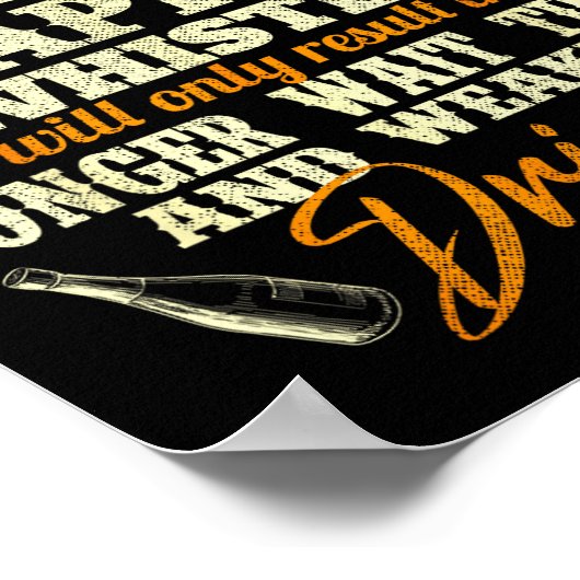 I'm A Bartender Not A Dog - Tapster Bartending Bar Poster (Hoek)