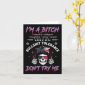 I'm A Beautiful Intelligent Thoughtful Caring Hone Kaart (Gele Bloem)