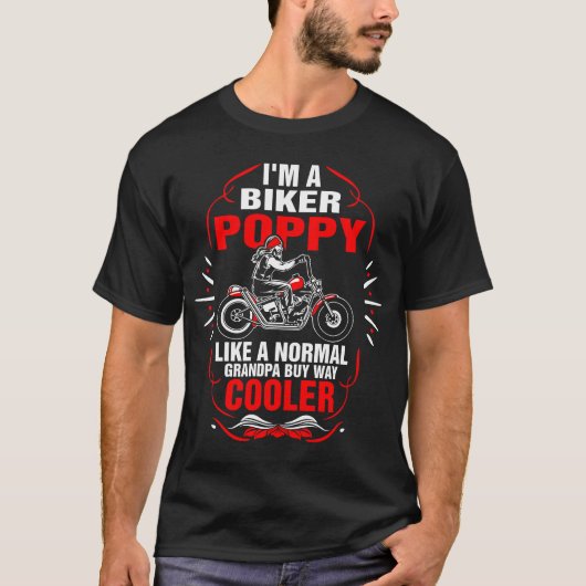 Im A Biker Poppy Tshirt (Voorkant)