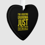 I'm a boating grandpa just like a standard grandma ornament (voorkant)