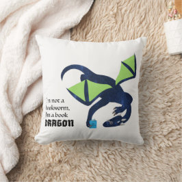 I'm a book dragon kussen
