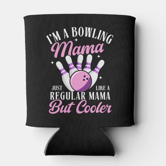 I'm a Bowling Mama, Fun Bowling Mom Blikjeskoeler (Achterkant)
