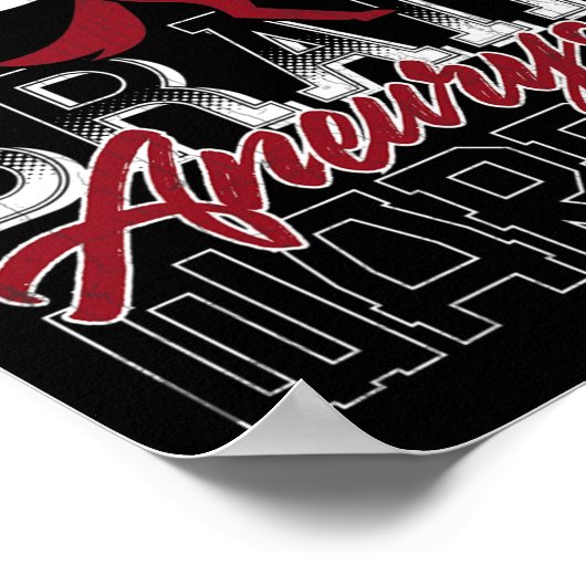 I'm A Brain Aneurysm Warrior Awareness Support Gra Poster (Hoek)