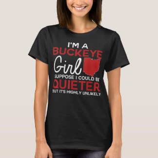 Im A Buckeye Girl Ohio State For Women T-shirt