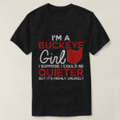 Im a Buckeye Girl Shirt Ohio staat voor vrouwen (Design voorkant)