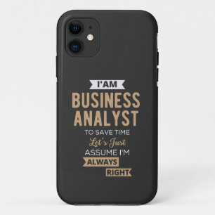 im a business analyst to save time Case-Mate iPhone case